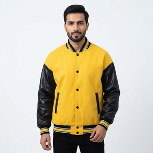 Blouson pour homme, style Letterman, patchwork, nouvelle collection, best-seller, vêtement de mode, personnalisable, modèle Starter Rider, très demandé. - Product Image 1