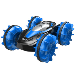 Véhicule tout-terrain à quatre roues motrices voiture RC <span class=keywords><strong>transformable</strong></span> amphibie Double face conduite lumière roulante voiture cascadeuse jouets pour enfants - Product Image 6