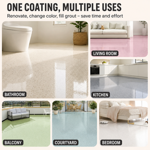 Revêtement de sol en résine époxy auto-nivelante effet marbre sable coloré, résistant à l'usure, protection solaire, plusieurs options de couleurs, direct usine - Product Image 6