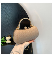 Nuevo Bolso de Hombro de Cadena Dorada para Mujer, a la Moda, de Lujo, para Eventos Nocturnos, 2025