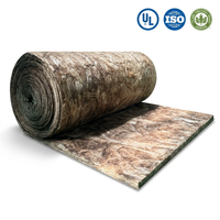 Couverture isolante pour toiture de bâtiment commercial UET R1.5 65mm, certifiée AS1530.1, en laine de verre marron en rouleau