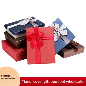 Elegant <b>Gift</b> <b>Box</b> with Butterfly Handle <b>for</b> Cosmetics Jewelry Birthday New Year <b>Empty</b> Paper Packaging - Product Image 1