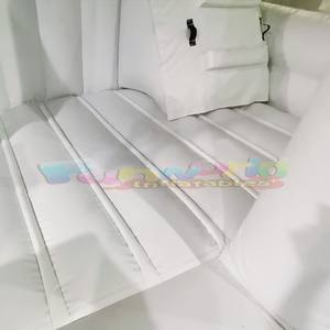 Castillo hinchable de tamaño personalizado para bodas, combo hinchable para saltar, comercial, color blanco - Product Image 2