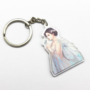 Créez votre propre conception Porte-clés acrylique imprimé personnalisé breloque acrylique Porte-clés en plastique Vogracs personnalisé - Product Image 2