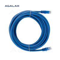 Kabel Patch UNIQFIBER Tembaga Bebas Oksigen RJ45 Cat6.A U/UTP 26AWG LSZH 1m 10GBase-T 550MHz T568B Kabel Ethernet Lurus