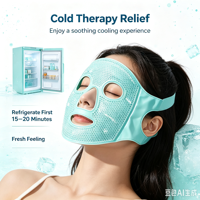 Masque facial professionnel en gel rafraîchissant à base de billes, offrant un soin complet du visage ; un produit conçu sur mesure pour une utilisation dans les salons de beauté et les spas.