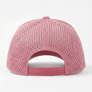 หมวกเบสบอล 5 แผง ระบายอากาศได้ดี เจาะรูด้วยเลเซอร์ สองสี ปรับขนาดได้ด้วย Snapback เหมาะสำหรับกีฬากอล์ฟและกิจกรรมกลางแจ้ง - Product Image 4