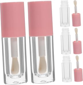 Portable Empty ABS <b>Lip</b> <b>Gloss</b> Tube 4ml Screw Cap with Screen Printing Custom Logo Cosmetic <b>Packaging</b> with <b>Box</b> - Product Image 1