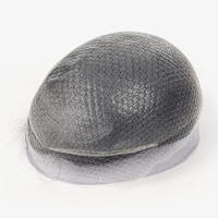 Prothèse capillaire brésilienne GE-SA auto-adhésive à ondulations profondes, en PU sans couture, cheveux Remy, étanche, avec adhésif de qualité médicale pour remplacement
