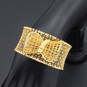 Jxx - Juego de Joyas de Latón Chapado en Oro de 24K de Alta Calidad para Mujer, Nuevo, en Oferta, con Lazo Dorado, para Bodas y Fiestas, Regalo - Product Image 4