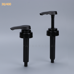8ml Fixed Stable Flow Syrup <b>Pump</b> 38/400 Food Safe Anti Spill Long Straw Dispenser For Cafe Milk Tea Shop <b>Black</b> White OEM Custom - Product Image 1