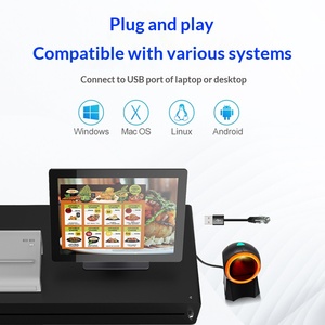 Plataforma de Escaneo de Códigos <span class=keywords><strong>QR</strong></span> OEM Personalizada con USB para Tiendas de Conveniencia, Escáner de Códigos de Barras para Pago, Garantía de 1 Año - Product Image 4