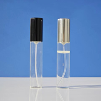 Flacon de parfum en verre vide de luxe personnalisé de 10 ml avec col serti pour échantillon, mini-kit découverte et vaporisateur de transfert