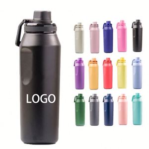 Thermos en acier inoxydable sur le thème de l'espace, 800 ml, à double paroi, isolé sous vide, anti-fuite, bouteille d'eau de camping, grande capacité, pour l'extérieur - Product Image 1