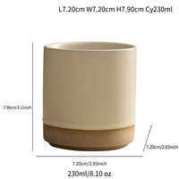 Mug en céramique vintage style moyen-oriental, 200 ml, tasse à café et à eau, résistant aux hautes températures, fabriqué en Chine