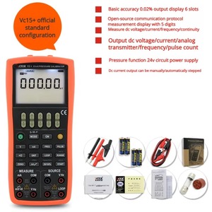 Instrumento de Calibración de Procesos Shengli VC11+, Generador de Señales de Voltaje/Corriente, Calibrador de Temperatura de Circuito y Termopar - Product Image 3
