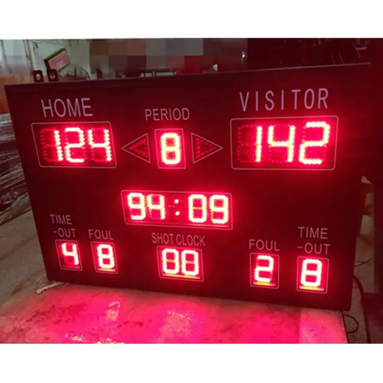 Evershine 1.8 "R tabellone segnapunti elettronico di pallacanestro di digital/punteggio di digital ha condotto il tabellone segnapunti/tabellone segnapunti principale con l'orologio del colpo