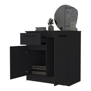 Commode Loonam noire à 2 portes et 1 tiroir - Product Image 5