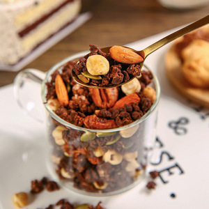 Shengyang Mountain Granola, <span class=keywords><strong>Avena</strong></span> Horneada 500g, Cereal Seco Prensado en Frío, Listo para Comer, con Avellanas y Chocolate Negro, <span class=keywords><strong>6</strong></span> <span class=keywords><strong>Meses</strong></span> - Product Image 4