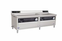 Lave-vaisselle ultrasonique commercial entièrement automatique avec stérilisation pour restaurant, hôtel, cantine