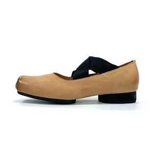 Elegantes Sandalias Planas de Ante Sintético Beige con Cierre de Banda Elástica, Punta Redonda, Cómodas para Usar en Todas las Estaciones - Product Image 3