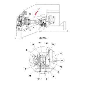 เพลาขับเคลื่อนปั๊มไฮดรอลิกแบบเมตริก ทำจากเหล็กอัลลอยด์ ขนาดรู 50 มม. สำหรับรถบ็อบแคท ดูซาน รุ่น G20G G25G G30G พร้อมข้อต่ออเนกประสงค์ - Product Image 3