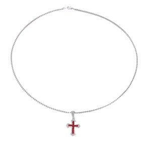 Mode Punk <span class=keywords><strong>Croix</strong></span> Flèche Sautoirs Colliers Vente Chaude Dernier Hip Hop Zircon <span class=keywords><strong>Croix</strong></span> Collier <span class=keywords><strong>pour</strong></span> Hommes - Product Image 6