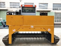 Machine à tourner le limon bio-organique, type à chenilles, engrais organique