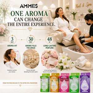 Kit de pédicure AMMES Deluxe Foot Spa 4 en 1, trempage au sel aromatique instantané, gommage au sucre, beurre de massage, 4 étapes, boîte de pédicure - Product Image 1