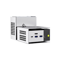 Chipboard Gmktec M8 Ryzen R5 6650h Komputer Desktop Berkinerja Tinggi untuk Gaming, Kantor, Rumah, Mini PC Ringkas dengan Oculink Eksternal