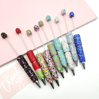 Pulpen Berhias Manik-Manik Rhinestone Warna Natal Baru 2026, Aksesoris Perhiasan DIY Plastik, Perlengkapan Sekolah, Dapat Dipersonalisasi