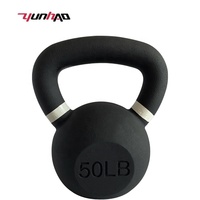 Vente en gros d'usine - Kettlebell en fonte revêtue de poudre de 4-32 kg (5-70 lb) pour la musculation à domicile
