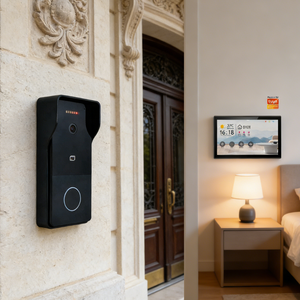 <span class=keywords><strong>Sonnette</strong></span> vidéo étanche Hiwink Tuya Wifi 7/10 pouces 2K avec caméra, interphone visuel bidirectionnel, déverrouillage à distance, pour extérieur - Product Image 2