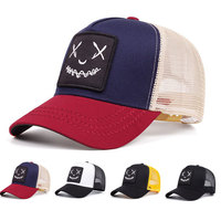 Gorras de Camionero para Hombre de Primera Calidad, Personalizadas con Apliques Bordados, Logotipo, Malla de Algodón, 6 Paneles, Protección Solar para Exteriores, Ajustables