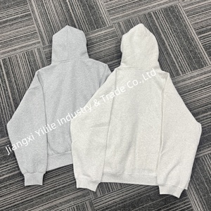 HD2865 Sweat à capuche personnalisé 100% coton Fabricants Logo brodé sur mesure <span class=keywords><strong>Sapin</strong></span> boxy surdimensionné Sweat à capuche zippé pour homme - Product Image 2