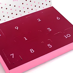 Caja <span class=keywords><strong>de</strong></span> Calendario <span class=keywords><strong>de</strong></span> Adviento Navideño Personalizada con Ventana Desprendible y Compartimentos Numerados, Empaque <span class=keywords><strong>de</strong></span> Regalo para Venta Minorista Festiva - Product Image 4