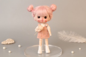 Peluca <span class=keywords><strong>de</strong></span> muñeca BJD & Kurhn, cabeza <span class=keywords><strong>de</strong></span> bola doble <span class=keywords><strong>de</strong></span> fibra <span class=keywords><strong>de</strong></span> <span class=keywords><strong>Mohair</strong></span> <span class=keywords><strong>para</strong></span> muñeca <span class=keywords><strong>de</strong></span> 14-15cm <span class=keywords><strong>de</strong></span> diámetro, alta calidad, lees 1/8 - Product Image 2