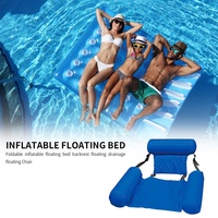 Chaise flottante gonflable pliable pour piscine et plage, chaise longue aquatique, tapis de relaxation pour l'eau