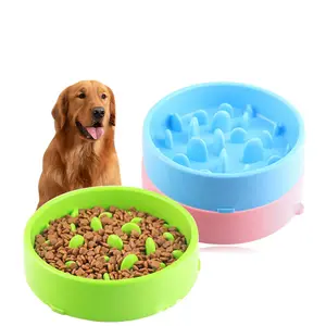 Feeder Stop Bloat Food Bowl Feeder Slow Eat Plastic Dog food Bowl Anti-choking Slow Feeder
