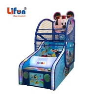 Machines de jeu de basket-ball à monnayeur pour enfants, à usage intérieur, avec système de récompense, en métal, version anglaise