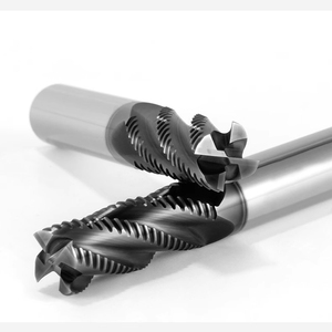 HRC45 AlTiN Coated Tungsten Long Flute 4-Flute CNC Solid Roughing Rough Square <strong>End</strong> <strong>Mill</strong> OEM 50-100mm Length - Product Image 2