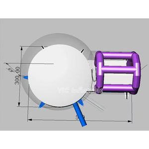 Maison de saut à bulles tente dôme gonflable maison à bulles tente transparente tente de Camping gonflable ballon gonflable avec ventilateur - Product Image 5