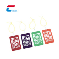 Porte-clés NFC en acrylique avec logo personnalisé, imprimé UV, étanche, puce NTAG213, pour le partage sur les réseaux sociaux