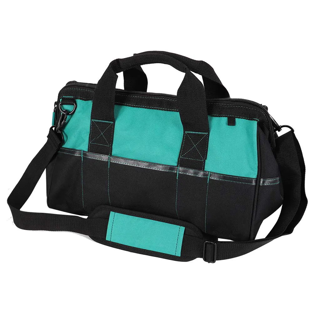 Wide Open Mouth Tool Bag Heavy Duty Tool Storage Bag Wear Resistant Tool Tote Bag For Electricians