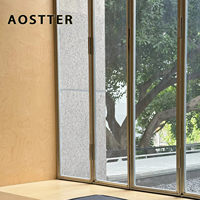 Puerta Plegable de Aluminio con Aspecto de Madera AOSTTER, con Doble Acristalamiento Low-E IGU y Herrajes para Uso Tradicional en Propiedades