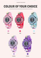 Jam Tangan Digital Anak Kartun untuk Anak Laki-laki Perempuan Tahan Air LED Hadiah Natal Ulang Tahun Set Jam Tangan Anak
