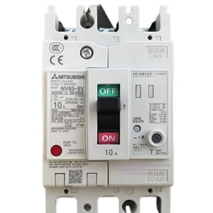 Interruptor Diferencial Mitsubishi NV63-SV 10A 30mA 100-440VAC Tipo Térmico Magnético - Product Image 1