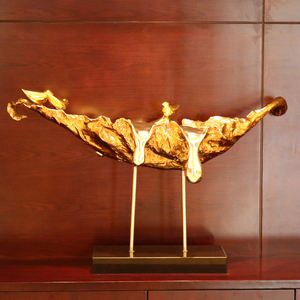 K084 Décorations abstraites modernes en acier inoxydable, ornements de moineaux de <span class=keywords><strong>luxe</strong></span> pour la maison, le bureau, l'hôtel, artisanat en métal - Product Image 3