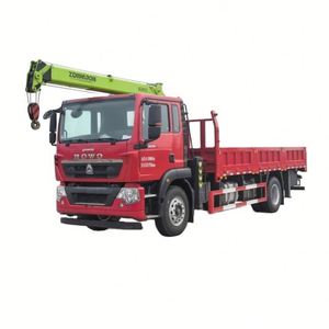 Sinotruk 8 Tons Truck Crane 4*2 Mountain 240HP 5 Section Arm 5m <b>Cargo</b> Box Special Crane for Logistics <b>Cargo</b> Lifting - Product Image 1