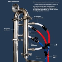 Machine de brassage domestique intelligente enfichable en acier inoxydable pour la distillation de la liqueur de whisky et du brandy-Équipement de boissons et de vin de qualité supérieure